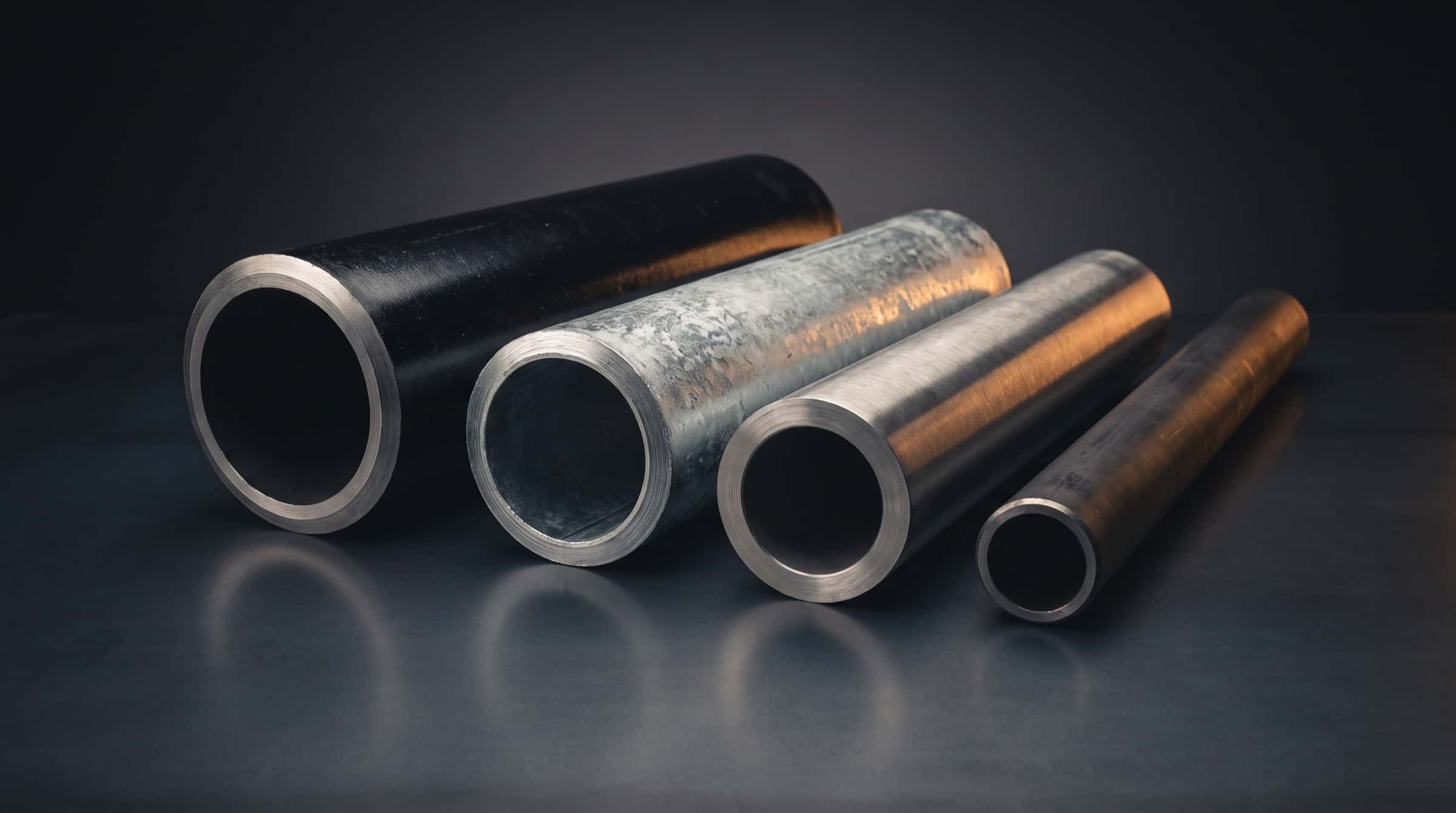 Carbon steel, galvanized, stainless and alloy steel pipe sections