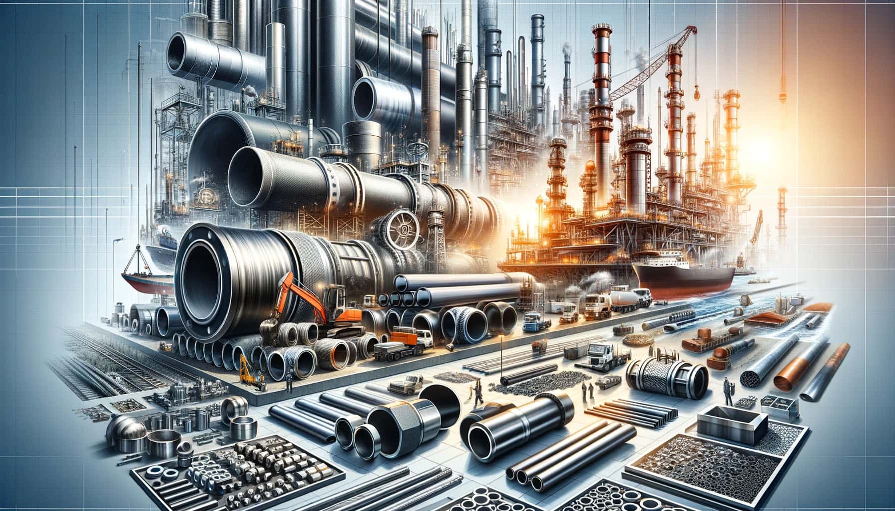 Steel pipes, fittings and related products for oil and gas projects